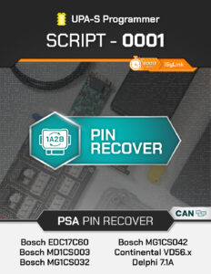 Lo script dedicato al recupero del codice PIN dalle centraline ECU del Gruppo PSA