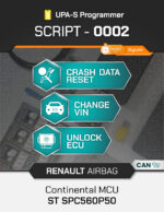 Script UPA-S Renault Airbag Continental SPC560P50