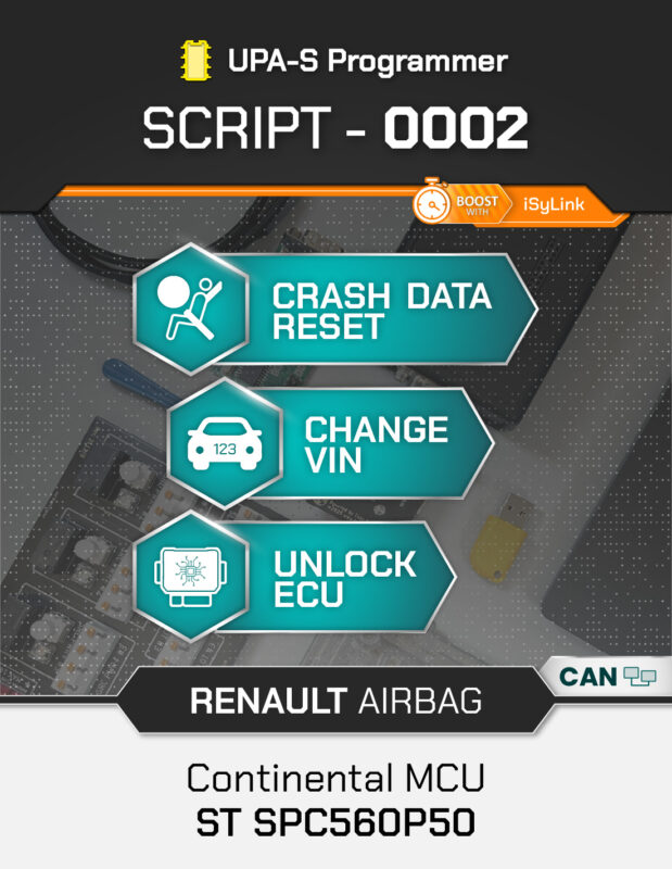 Script UPA-S Renault Airbag Continental SPC560P50