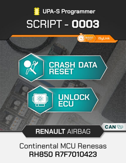 Script UPA-S Renault Airbag Continental RH850 R7F7010423