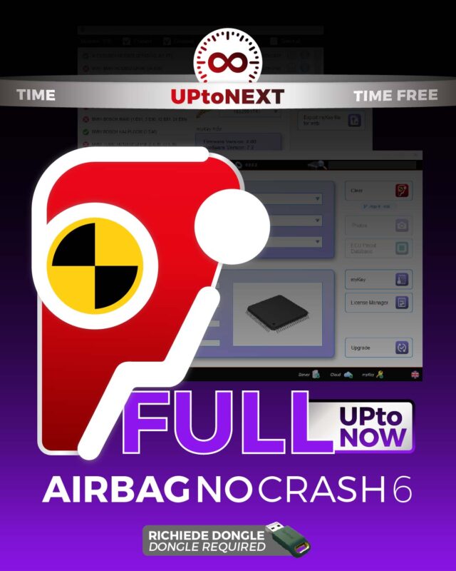 Airbag No Crash 6 FULL UPtoNOW License per autorizzazioni ECU airbag senza scadenza