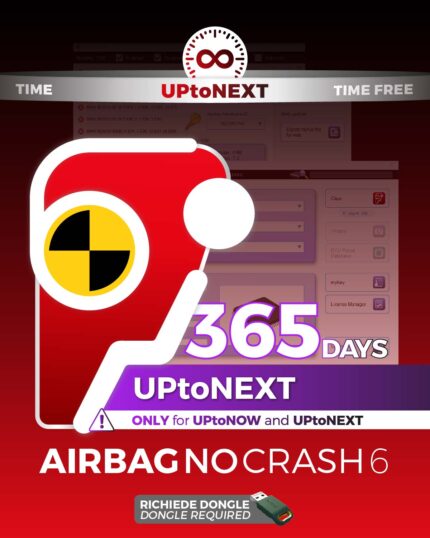 Airbag No Crash 6 UPtoNEXT 365 Days per estensione autorizzazioni ECU airbag