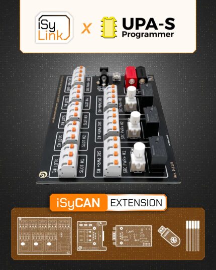 Kit iSyCAN. Estensione CAN per UPA-S con iSyLink breakout box, modulo CAN, UUCAN, dongle xCore e kit cavi
