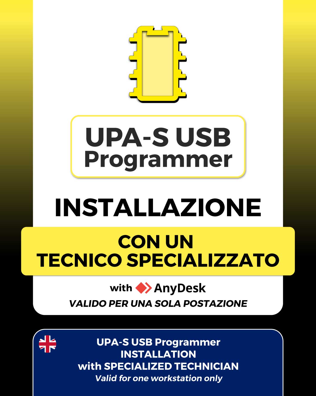 UPA-s-installation-service Servizio di installazione remota UPA-S USB Programmer con tecnico specializzato tramite AnyDesk