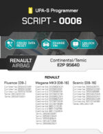 Script UPA-S Renault Airbag Continental Temic E2P 95640