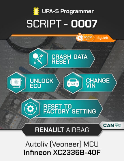 Script UPA-S Renault Airbag Autoliv Veoneer XC2336B