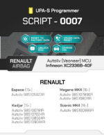 Script UPA-S Renault Airbag Autoliv Veoneer XC2336B