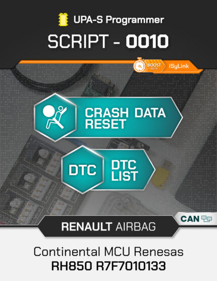Script UPA-S Renault Airbag Continental RH850 R7F7010133