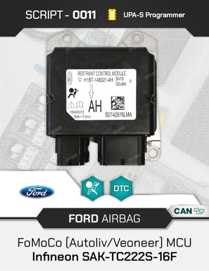 Script UPA-S Ford Airbag FoMoCo Autoliv Veoneer TC222S