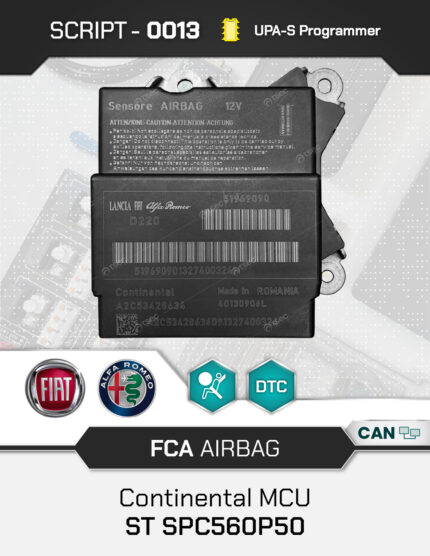 Script UPA-S FCA Airbag Continental SPC560P50
