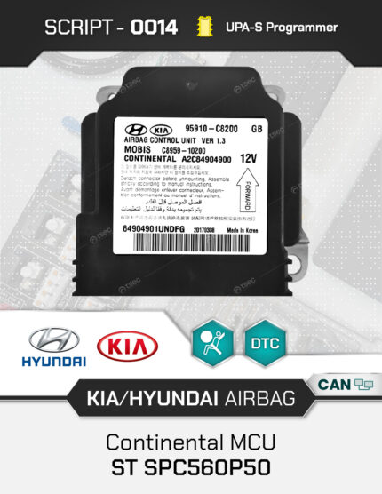 Script UPA-S Kia Hyundai Airbag Continental SPC560P50