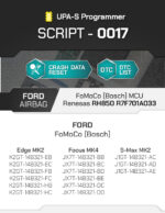 SCRIPT-0017 FORD Airbag Bosch RH850 R7F701A033 Crash Reset | UPA-S Programmer - immagine 3