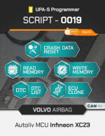 SCRIPT-0019 VOLVO Airbag Autoliv MCU Infineon XC23 ECU Clone | UPA-S Programmer - immagine 2