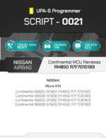 SCRIPT-0021 NISSAN Airbag Continental MCU Renesas RH850 R7F7010183 Crash Reset | UPA-S Programmer - immagine 3