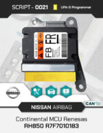 Script UPA-S Nissan Airbag Continental Renesas RH850 R7F7010183