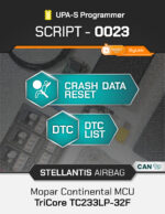 SCRIPT-0023 STELLANTIS/FCA Airbag Mopar Continental MCU TriCore TC233LP-32F Crash Reset | UPA-S Programmer - immagine 2