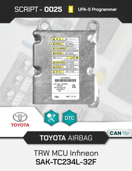 Script UPA-S Toyota Airbag TRW SAK-TC234L-32F