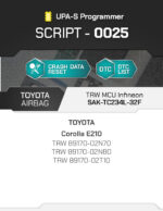 SCRIPT-0025 TOYOTA Airbag Autoliv TRW MCU Infineon SAK-TC234L-32F Crash Reset | UPA-S Programmer - immagine 3