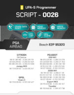 SCRIPT-0026 PSA Airbag Bosch E2P 95320 ECU Clone | UPA-S Programmer - immagine 3