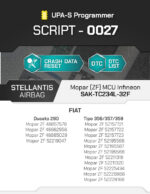 SCRIPT-0027 STELLANTIS Airbag Mopar (ZF) MCU Infineon SAK-TC234L-32F Crash Reset | UPA-S Programmer - immagine 3