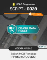 SCRIPT-0028 VOLVO Airbag Bosch MCU Renesas RH850 R7F701330 Crash Reset | UPA-S Programmer - immagine 2
