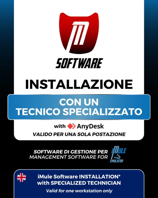 Servizio di installazione remota iMule Software tramite AnyDesk