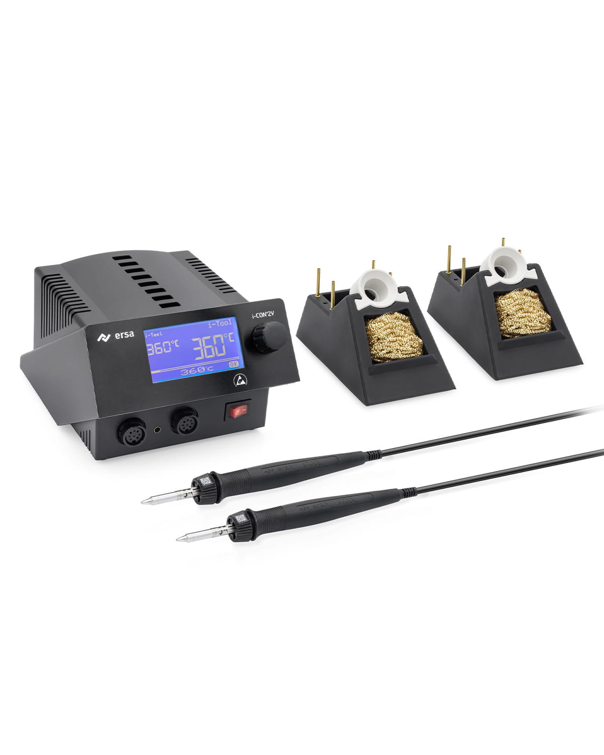 ERSA i-CON2V-2iTOOL ERSA i-CON 2V MK2 ESD con due i-TOOL MK2 - immagine 1