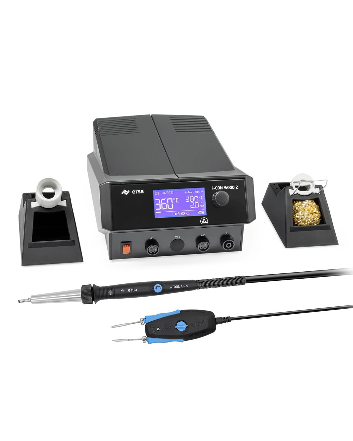 ERSA-iCONVARIO2-AIR+CHIP-2 ERSA i-CON VARIO 2 MK2 ESD con CHIP TOOL VARIO e i-TOOL AIR S - immagine 1