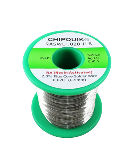 Bobina filo di saldatura Lead Free SAC305 Sn96.5Ag3Cu0.5 Ø 0,5 mm da 454 g