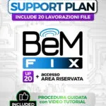BeM FIX Support Plan – Area riservata, supporto tecnico + 20 crediti