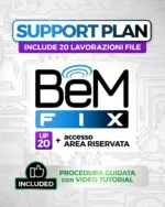 BeM FIX Support Plan – Area riservata, supporto tecnico + 20 crediti
