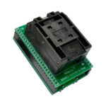Adattatore VFBGA63 per XGecu Pro T56 con frame intercambiabili per memorie NAND da 9 × 11 e 10,5 × 13 mm.