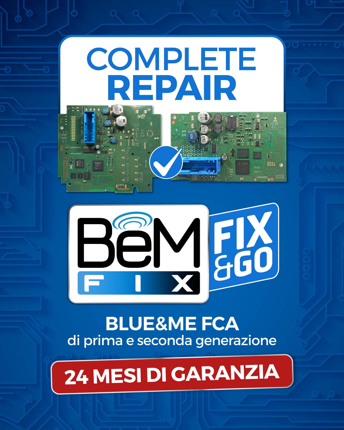 fix-go-blue&me BeMFIX Fix&Go servizio di riparazione completa per centraline Blue&Me FCA