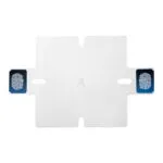 Stencil BeM FIX VFBGA63 in acciaio inox da 0,25 mm per reballing BGA con supporto HTX90.