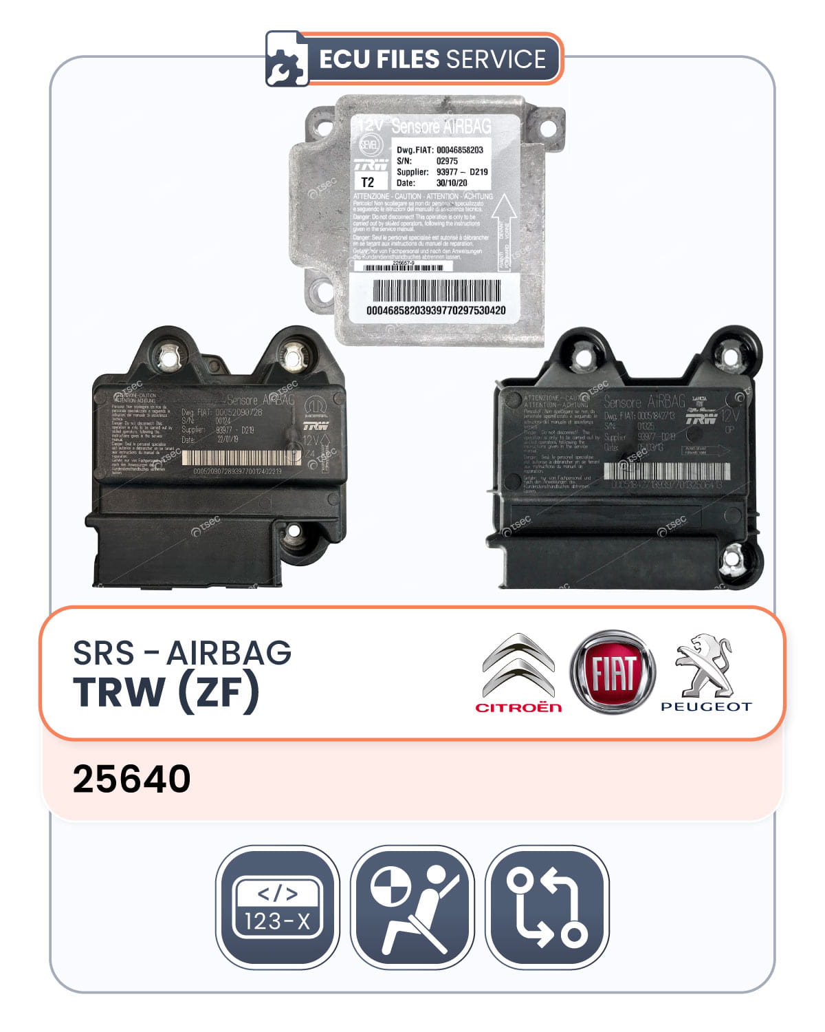 Airbag-TRW-25640-1 Airbag TRW (ZF) – EEPROM 25640 (FCA) - immagine 1