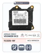 Airbag (RBG) Veoneer SC2 - MCU Infineon TC222S-16F (PSA/Stellantis)