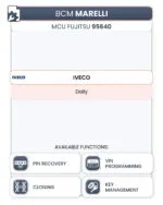 BCM Marelli - EEPROM 95640 / MCU Fujitsu (Iveco) - immagine 2