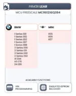 FRM3 Lear - MCU Freescale MC9S12XEQ384 (BMW/Mini) - immagine 2