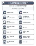 ECU Marelli MJD 9DF - MCU ST SPC5644A / EEPROM 95128 (FCA) - immagine 3