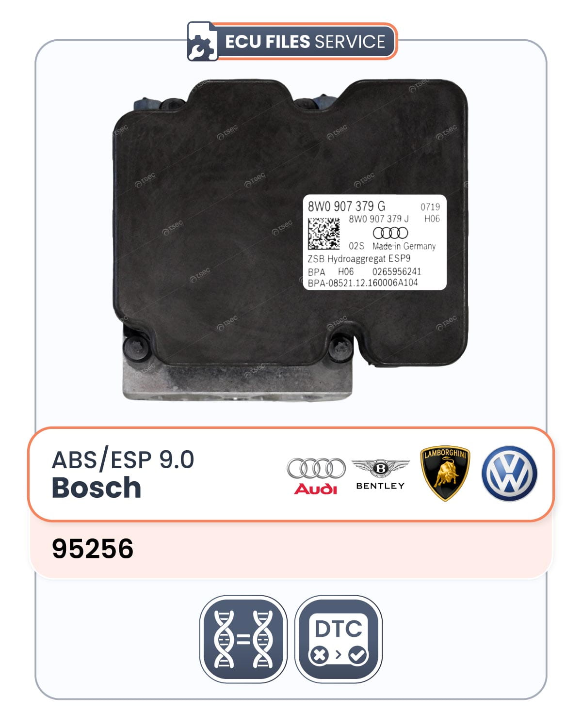 ABS-ESP-Bosch-ESP-9.0-95256-VAG ABS/ESP Bosch ESP 9.0 - EEPROM 95256 (VAG) - immagine 1