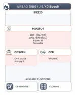 Airbag (RBG) Bosch A9 / K0 - EEPROM 95320 (PSA/Opel) - immagine 2