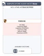 Amplificatore BOSE - MCU Atmel AT32UC3C1512C (Porsche) - immagine 2
