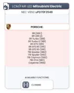 LCM Mitsubishi Electric - MCU NEC V850 70F3548 (Porsche) - immagine 2
